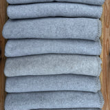 Ex Hire Set of 10 Grey Fleece Wraps (Half Blanket Size) #1008