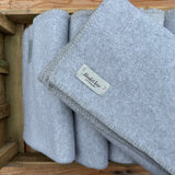 Ex Hire Set of 10 Grey Fleece Wraps (Half Blanket Size) #1008