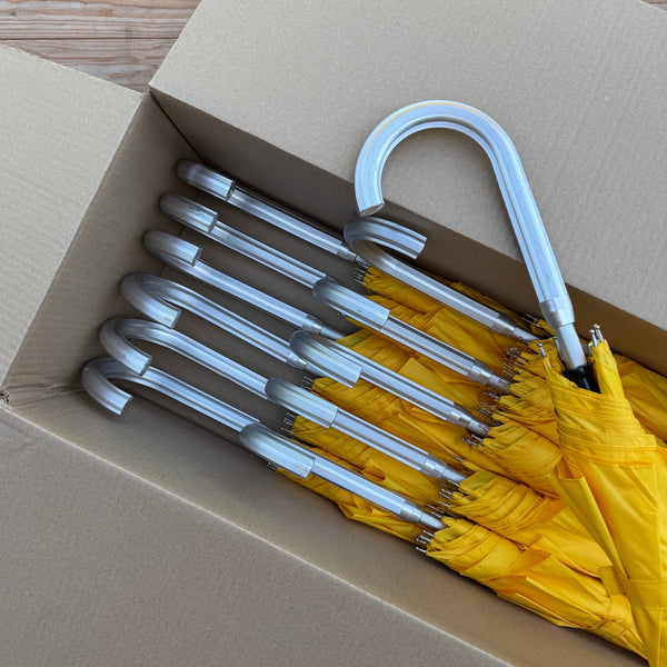 Ex Hire Package // Set of 12 Sunshine Yellow Umbrellas #800