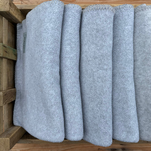 Ex Hire Set of 10 Grey Fleece Wraps (Half Blanket Size) #1009