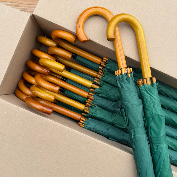 Ex Hire Package // Set of 20 Green Umbrellas #7760