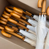 Ex Hire Package // Set of 25 Ivory Umbrellas #5455