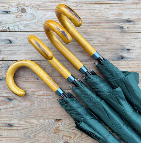 Ex Hire Package // Set of 4 Green Golf Size Umbrellas #7339