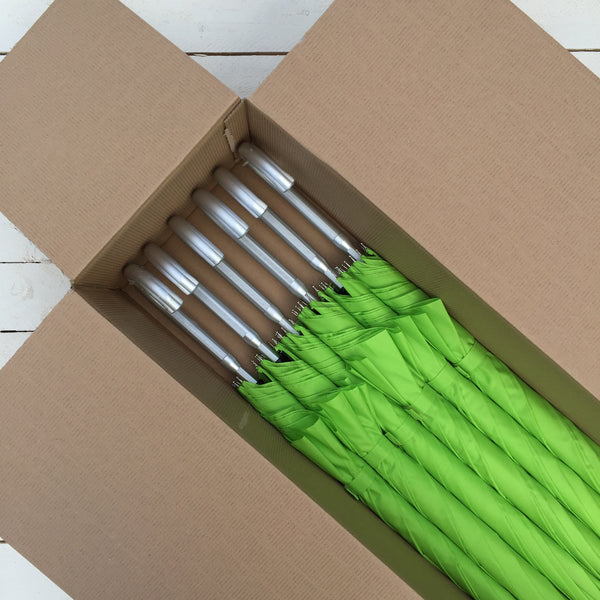 Set of 6 Ex Hire Lime Green Umbrellas