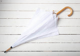 Set of 6 Ex Hire Party Umbrellas - White or Ivory