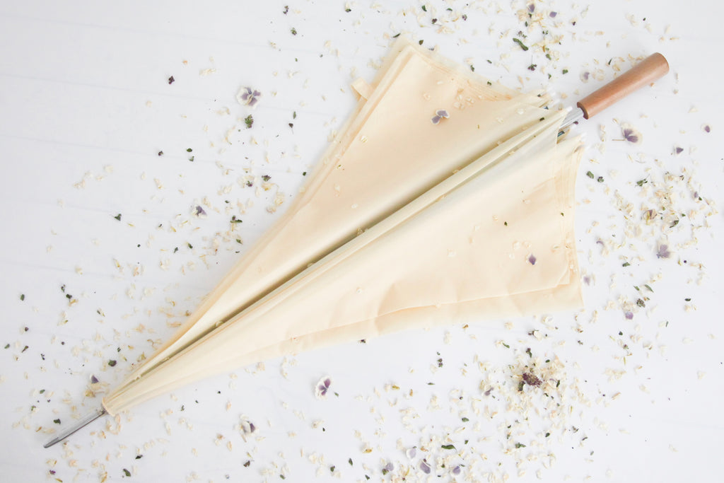 Soft Cream Bridal Umbrella